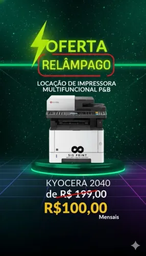 Aluguel de impressora multifuncional Kyocera