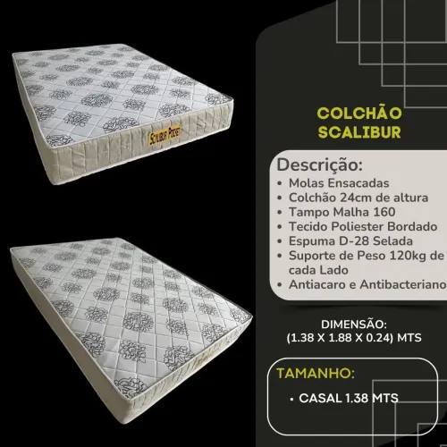 Colchão casal molas ensacadas