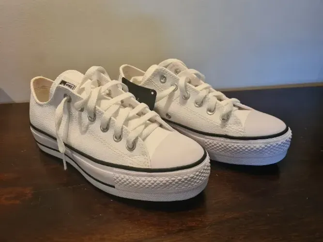 Tênis All Star Plataforma Branco 37