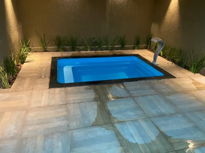 Piscina de fibra retangular 3mtrs