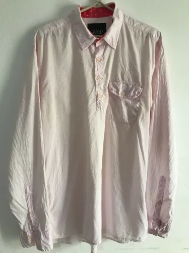 Camisa manga Brand rosa tamanho G