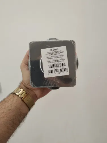 Caixa de passagem quadrada com regulagem tampa inox brustec