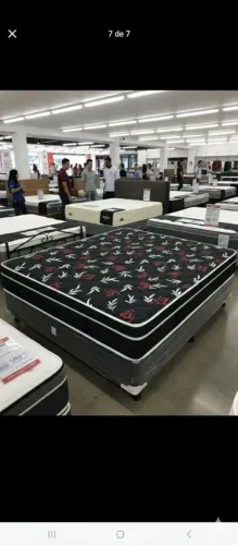 Cama box tamanho casal sábado de promoção 