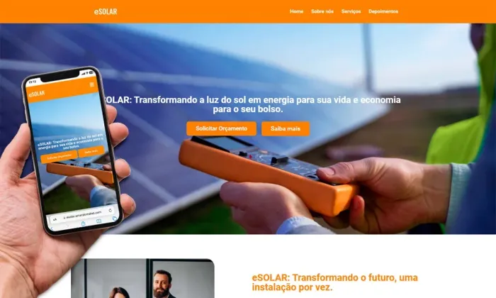 Landing page profissional 
