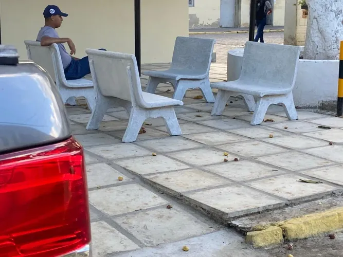 Bancos de concreto para jardim - Design moderno