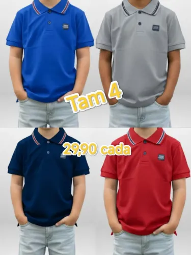 Camisa Polo infantil masculino