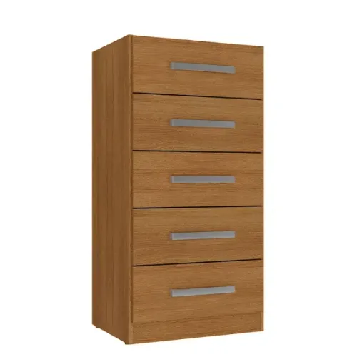 Cômoda Savana 5 Gavetas - Cinamomo - Entrega Rápida