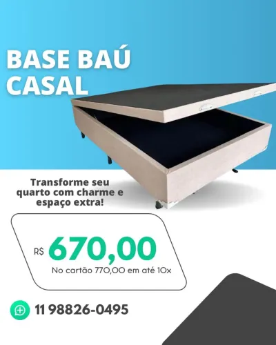 Base Baú Casal - PAGAMENTO SÓ NA ENTREGA!