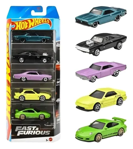 PACK C/5 HOTWHEELS