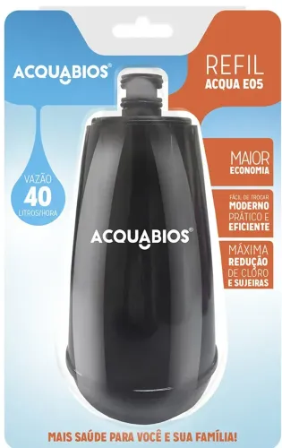 refil aquabios preto,vermelho e branco