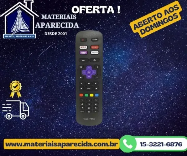 Controle Remoto para Tv SEMP Smart Roku 7358