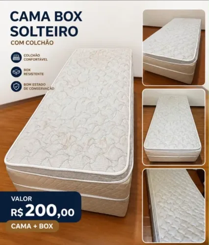Vendo Cama Box Solteiro