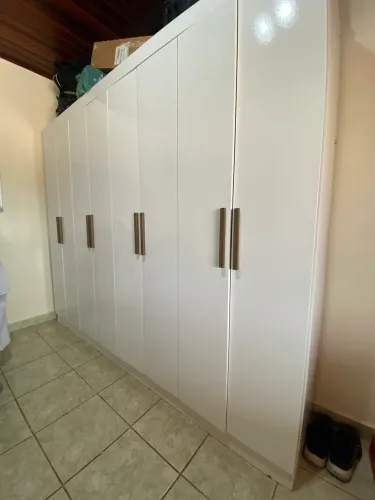 Guarda-roupa Casal Grande MDF Branco ? 6 Portas ? Excelente Estado