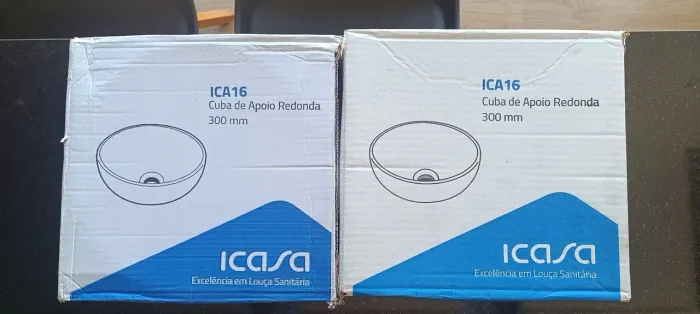 Cuba de apoio louça redonda 30cm