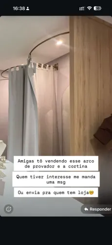 Arco de provador com cortina 