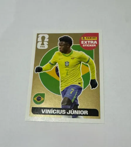 Figurinha Extra Sticker Vini Jr Gold