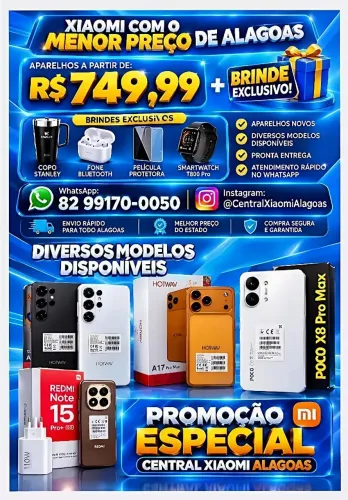 Xiaomi Poco X8 Pro Max 5G, Hotwav A18 Pro Max, Redmi Note 17 Pro Max 5G em Ofertas 