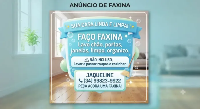 Faço faxina