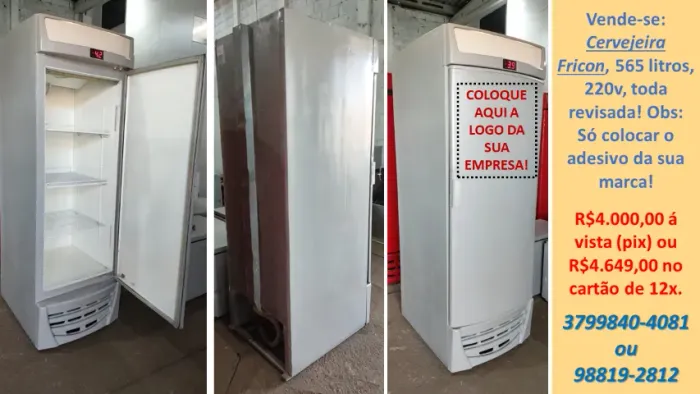 Cervejeira Fricon de 565 litros, toda revisada!