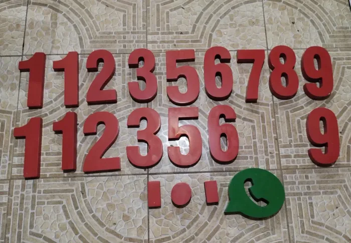 Números Para Comunicação Visual Grandes