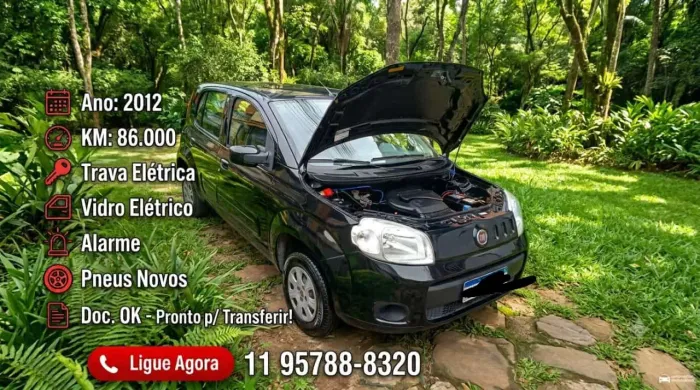 Fiat Uno Vivace/rua 1.0 EVO Fire Flex 8V 5P 2012