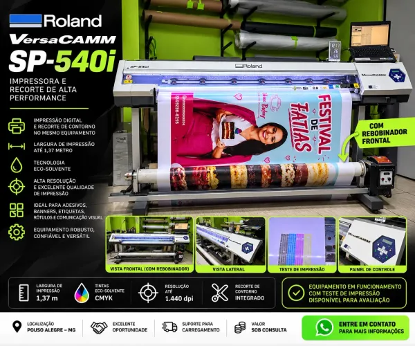 ROLAND VERSACAMM SP-540i ? IMPRESSORA E RECORTE