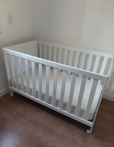 Berço Mini Cama Com Colchão