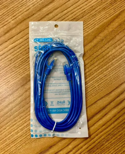 Cabo De Rede RJ45 It-Blue Azul 3 Metros
