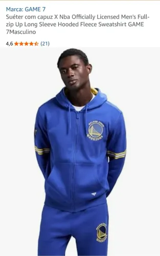 Moletom NBA Officially licensed game7 Golden State Warriors tamanho XL(GG)