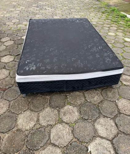 Cama box casal conjugada