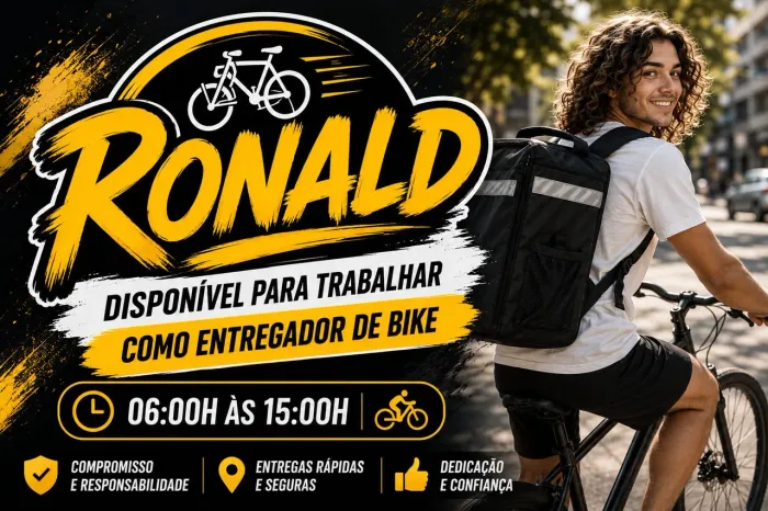 Entregador de bike