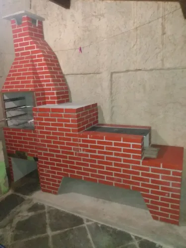 Fogão e churrasqueira