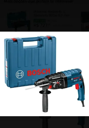 martelete perfurador rompedor bosch gbh 2-24 d professional