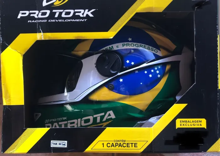 Capacete para moto tamanho 60 novinho