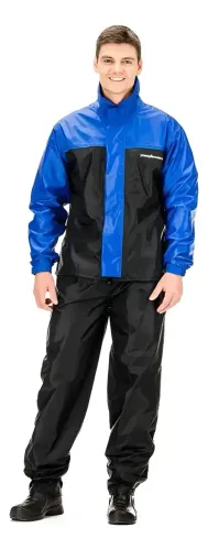  CAPA CHUVA PANTANEIRO NYLON LUXO GOLA (G)-(GG) PT/AZ