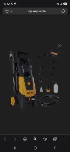 Lavadora de Alta Pressão 1700W 2100PSI WAP Combate Turbo 2600 127v<br>