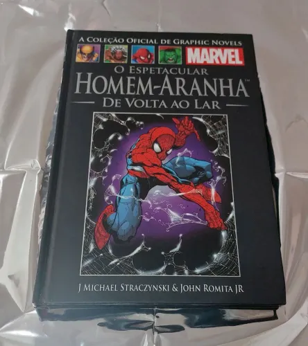 Coleção oficial de graphic novels-O espetacular Homem -Aranha-De volta ao lar