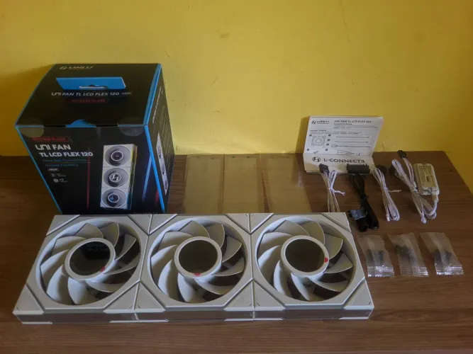 FANS UNI-FANS LIAN LI TL LCD FLEX BRANCAS - LEIA A DESCRIÇÃO