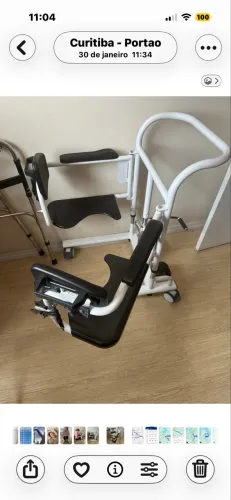 Cadeira transferência acamados