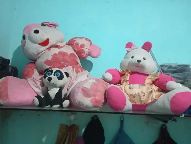 Vendo esse lindo urso de pelúcia motivo da venda porque eu tô me mudando não quero levar