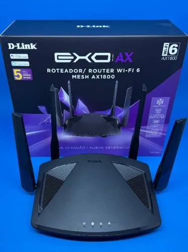 Roteador Wifi6 EXO AX1800 D-Link Gamer - Dual Band