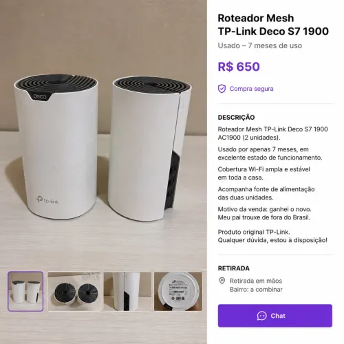 Roteador Deco s7 zeradooo