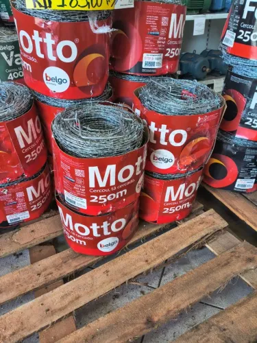 Rolo Arame Farpado Belgo Motto - 250 e 500 metros.