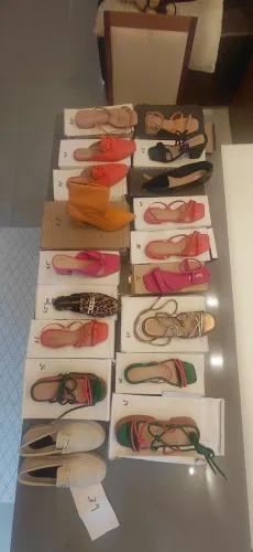 (18 pares )Lote Calçados feminino NOVO