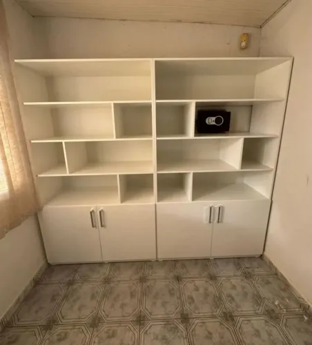 ESTANTE MULTIUSO, ARMÁRIO DE ESCRITÓRIO MDF, SALA DE ESTAR 
