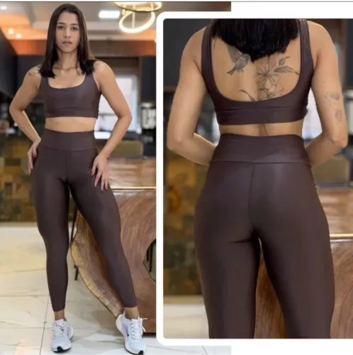 Conjunto Fitness Top e Legging 