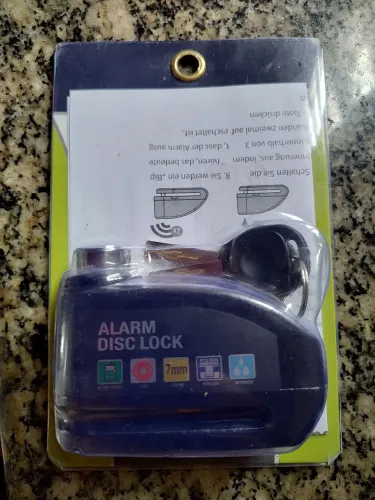 Trava Cadeado de Freio Disco com Alarme Sonoro 