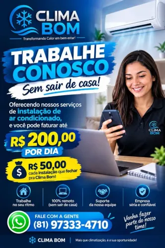 Trabalhe conosco i fature até 200,00 por dia