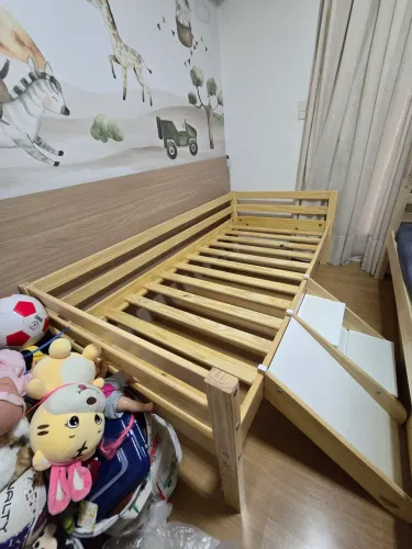 cama solteiro infantil + escorregador - Casatema