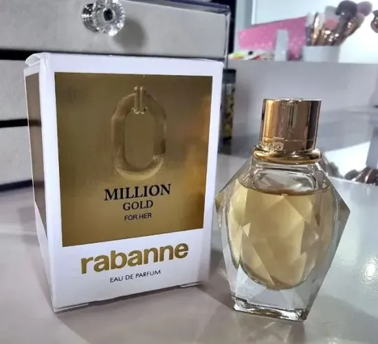 miniatura perfume million gold for her - paco rabanne - novo - 5 ml